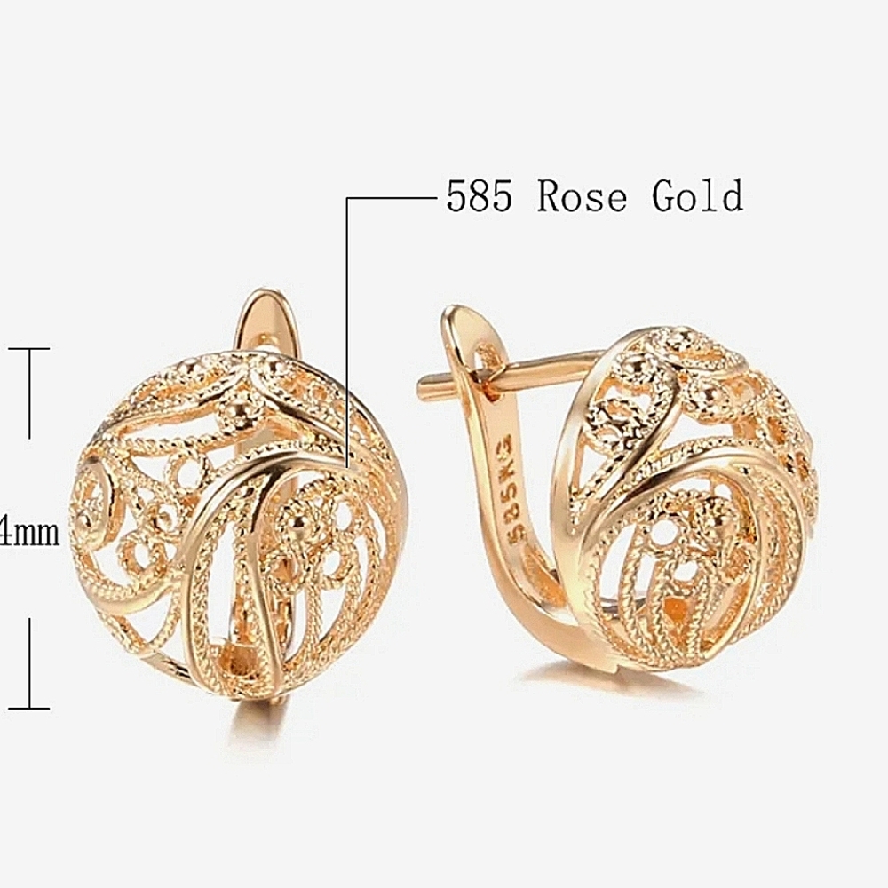 Rose gold Earrings - Picture 3 of 4